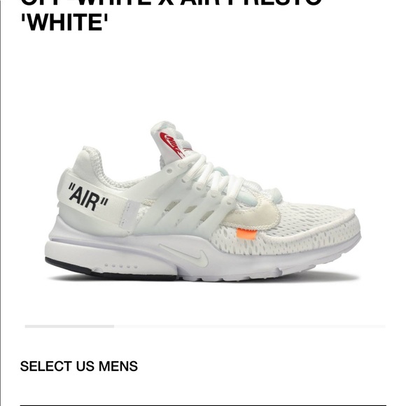 OFFWHITE NIKE PRESTO main image 4